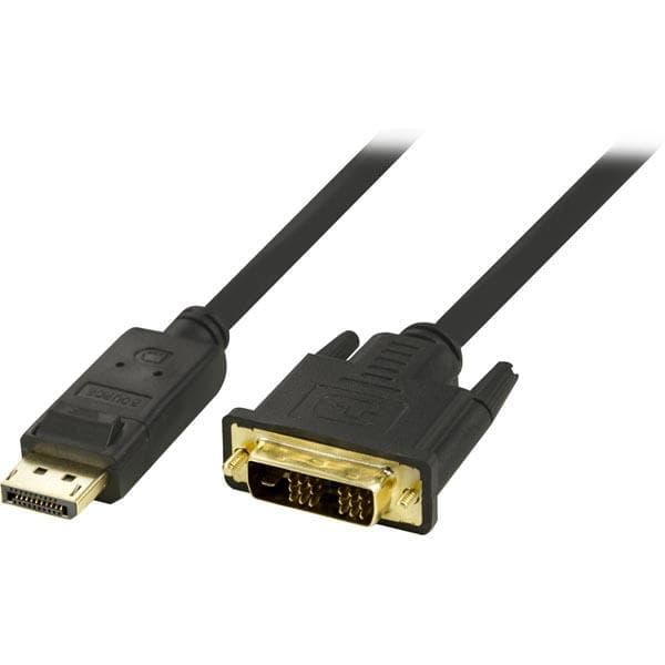 DELTACO - DisplayPort for DVI-D Single Link monitor cable, 20-pin male - 3m