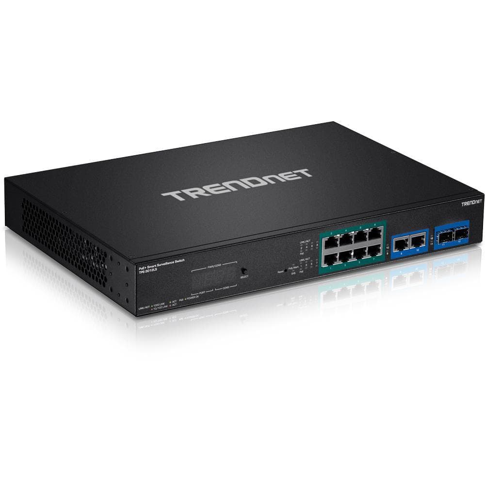 TRENDnet - TPE 3012LS - switch - 12 porter - smart - rackmonterbar - TAA-samsvar