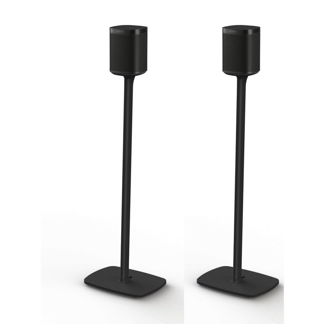 FLEXSON - Floor Stand for Sonos One, One SL and Play1, Pair, Black