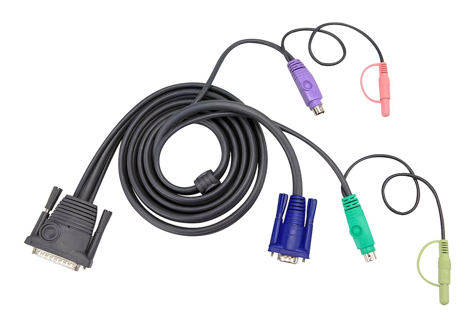 ATEN - 6FT PREMIUM 5-IN-1 PS2 KVM & AUDIO CABLE F/MASTERVIEW PRO       