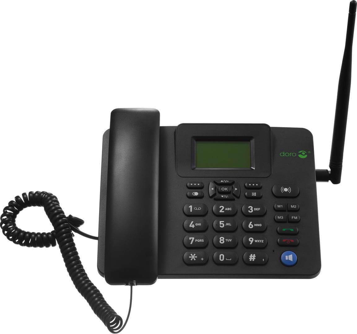 DORO - DESK PHONE 4100H 4G BLACK   WRLS