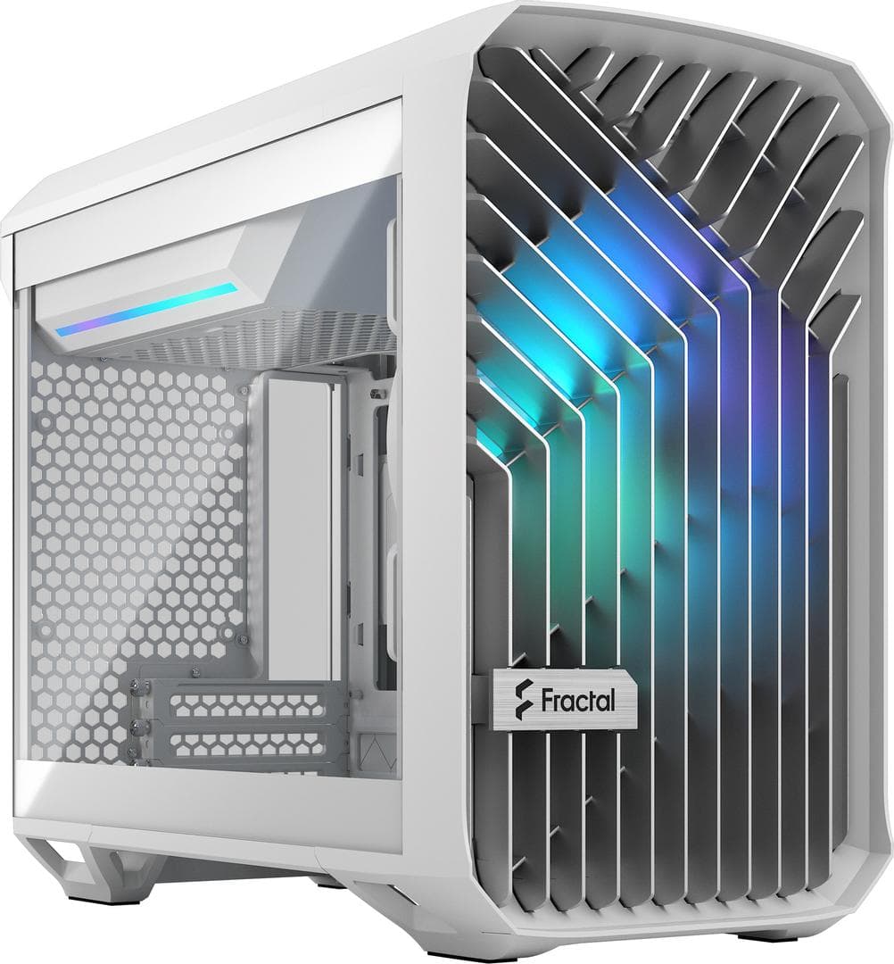 FRACTAL DESIGN - Torrent Nano RGB White TG Clear Tint