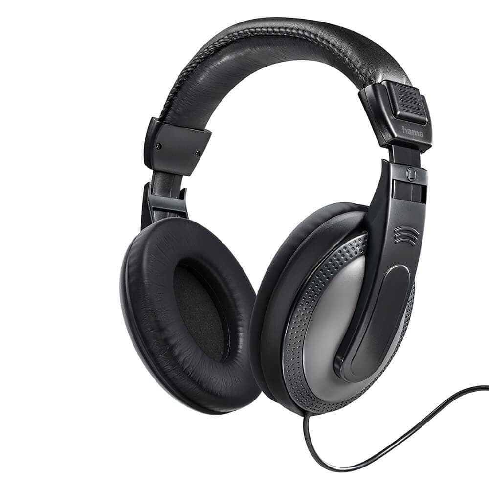 HAMA - Headphone Over-Ear Wired Shell Black