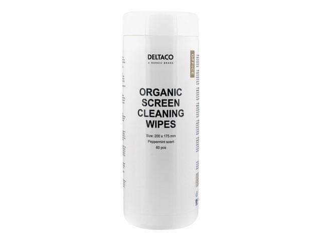 DELTACO - ECO Cleaning wipes for screens 20x17cm 60 pcs