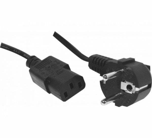 EXC - | Powercord | CEE 7/7 - IEC C13 | 10m | Black