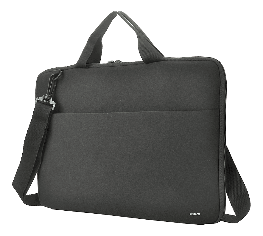DELTACO - Neoprene Laptop sleeve 13-14" handles, shoulder strap, black
