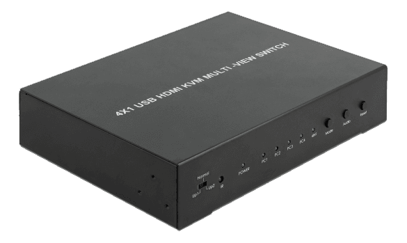 DELOCK - KVM 4 in 1 Multiview Switch 4 x HDMI with USB 2.0