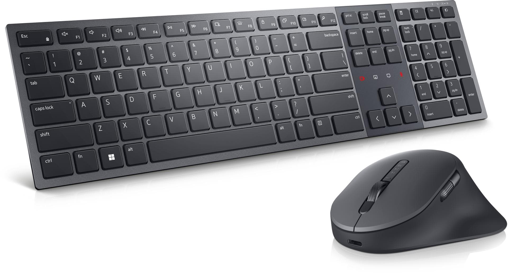 DELL - Premier Collaboration Keyboard and Mouse - KM900 - Pan-Nordic QWERTY