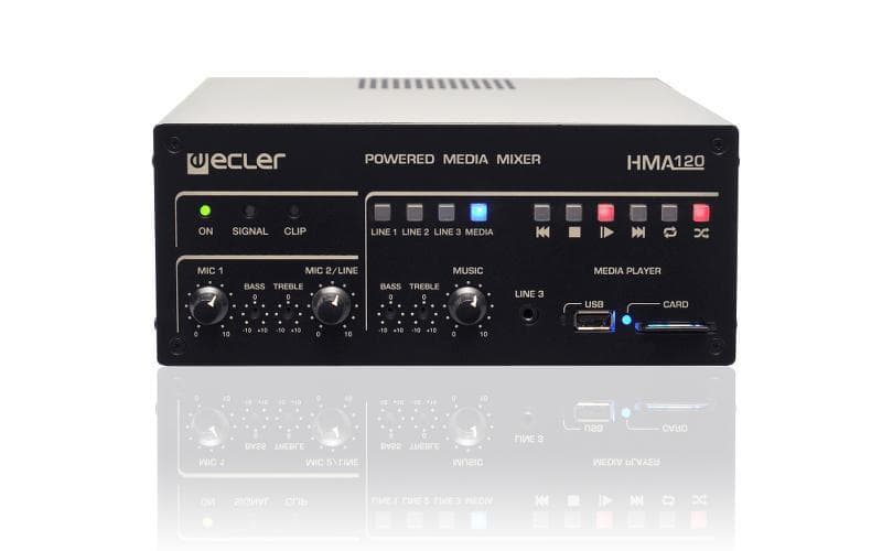 ECLER - 1x120W 100V self-powered mixer