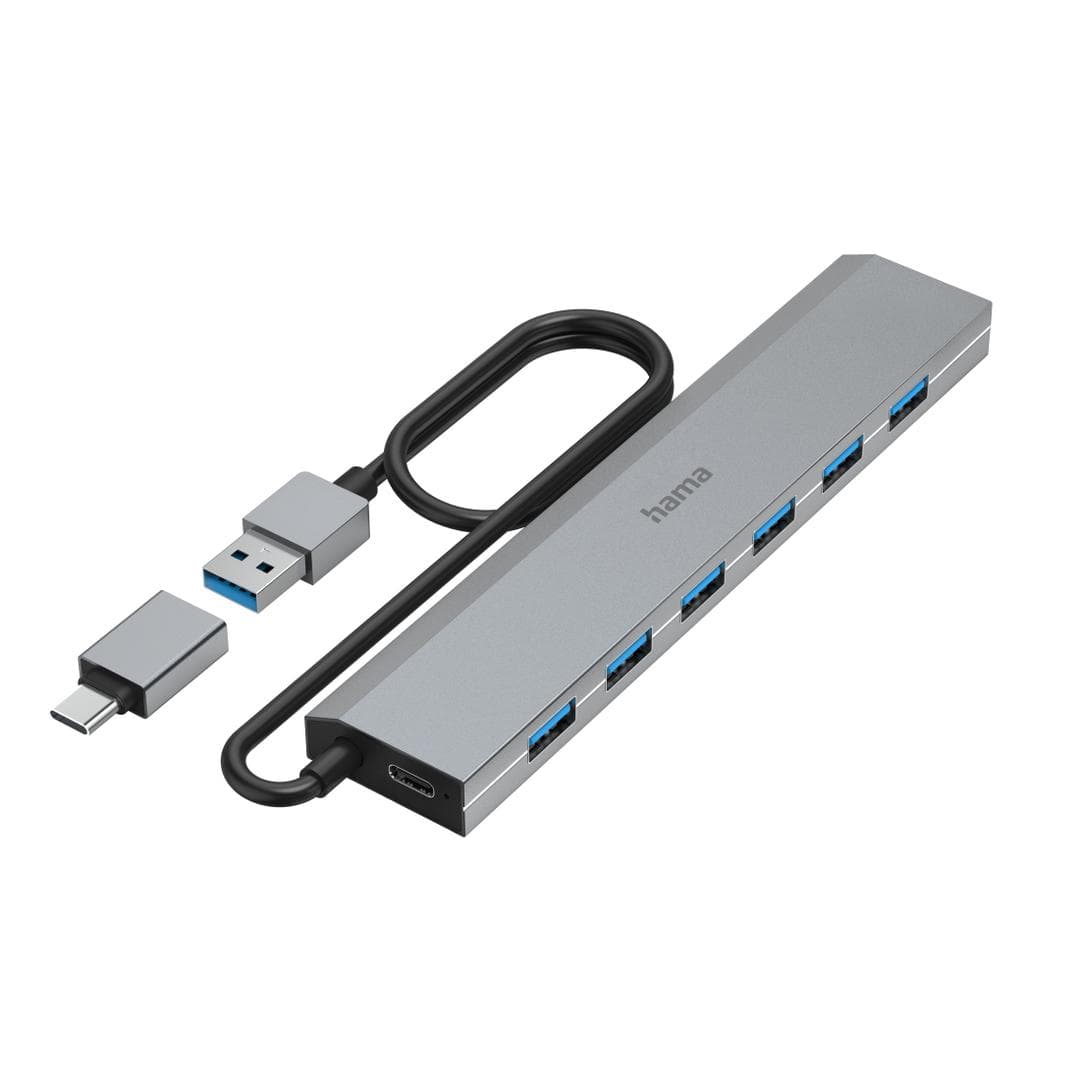 HAMA - USB Hub 7 Ports incl. Power Supply Unit
