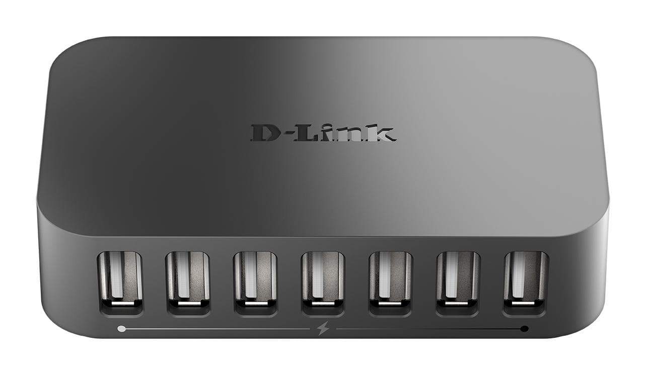D-LINK - DLINK 7xUSB2.0 7port USBHub 480Mbps PC MAC