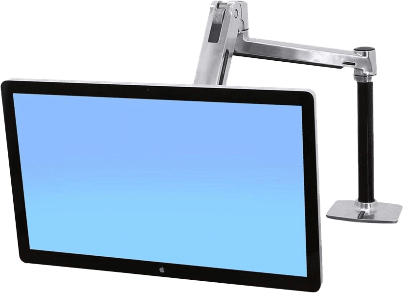 ERGOTRON - LX HD Sit-Stand Desk Mount LCD Arm Polished
