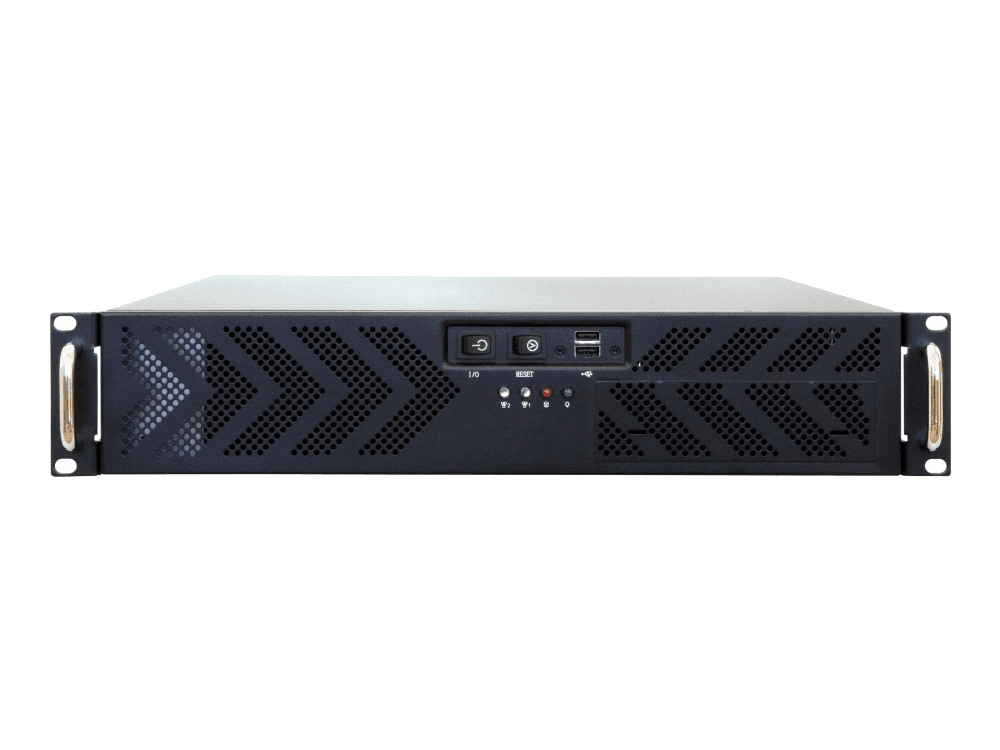 CHIEFTEC - UNC-210T-B/No PSU 19" 2U chassi, Black, USB 3.0