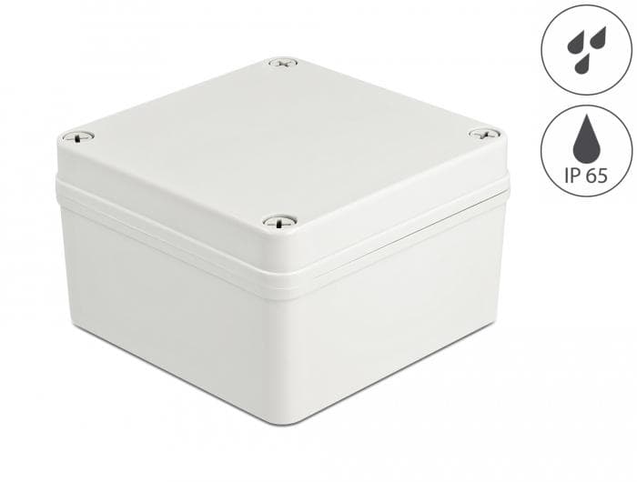 DELOCK - Installation Housing IP65 waterproof 125 x 125 x 75 mm grey