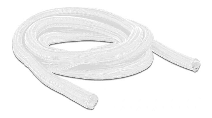 DELOCK - Braided Sleeve self-closing 2 m x 19 mm white
