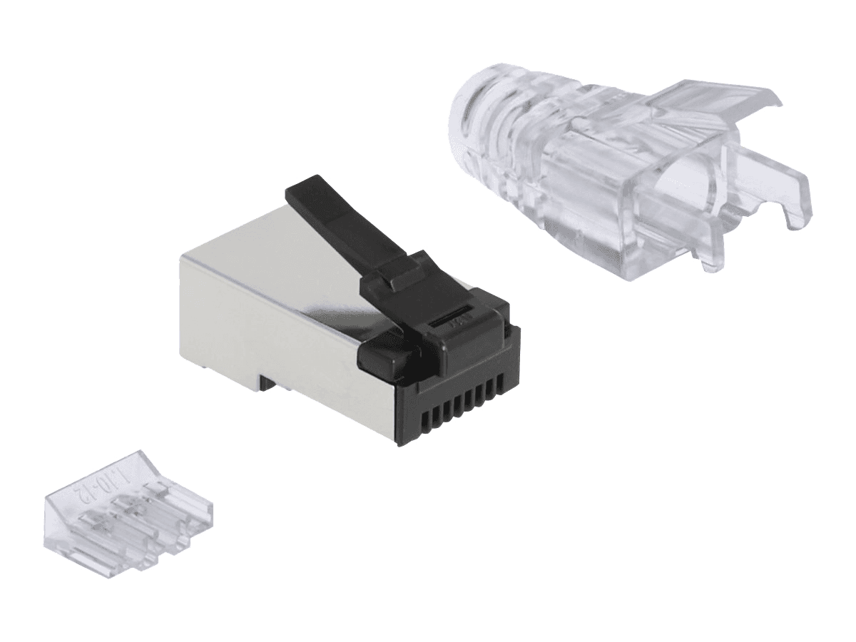 DELOCK - RJ45 Modular Plug with robust latch Cat.6 and bend protection b