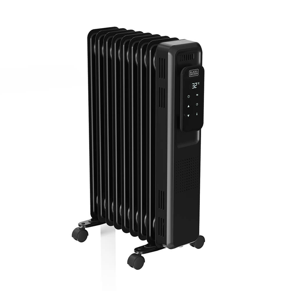 BLACK&DECKER - Oil Heater Digital 2000W Black