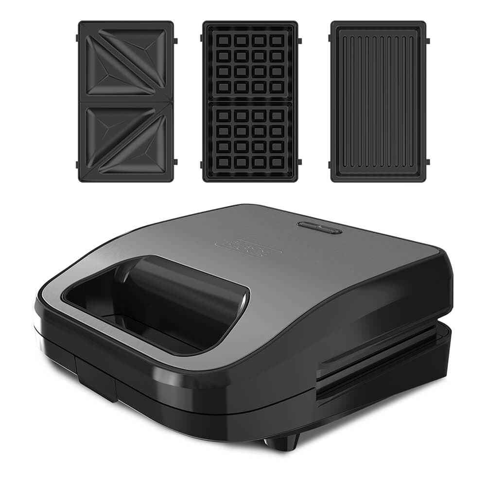BLACK&DECKER - Sandwich Maker Grill Sandwich Waffle