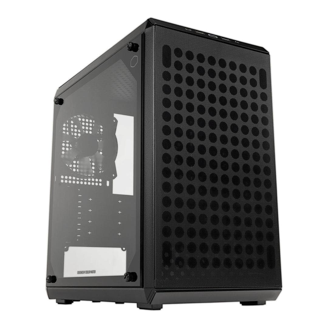 Cooler Master - Q300L V2 Mini Tower Vifte: 1x120mm Bak, Micro ATX, Mini ITX, Tempered Glass