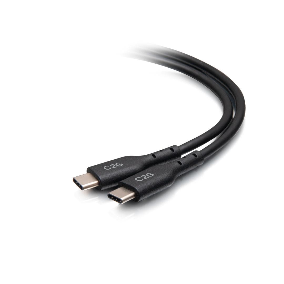 C2G - 1.5ft (0.5m) USB-C® Male to USB-C Male Cable (20V 5A) - USB 2.0 (480Mbps)