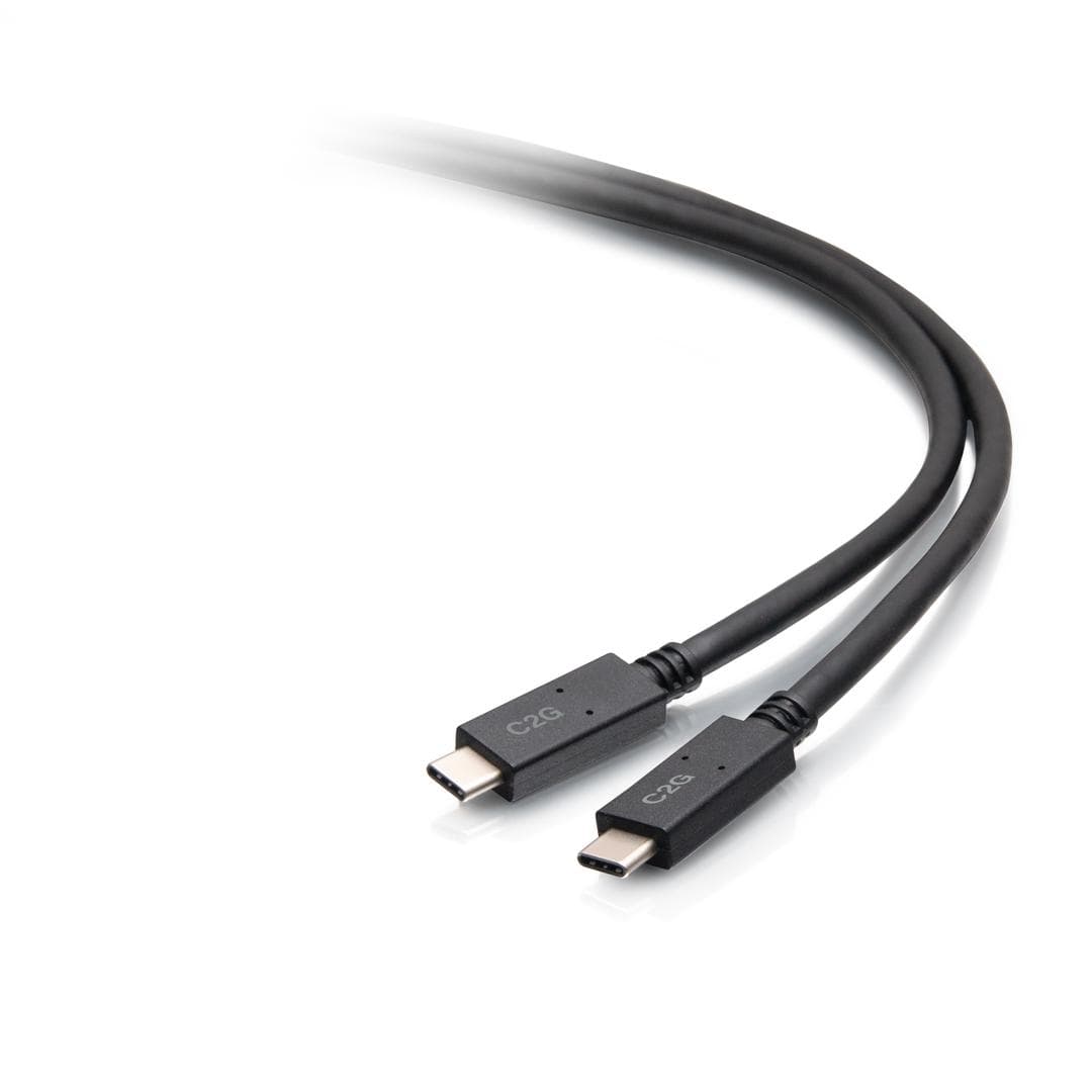 C2G - 6ft (1.8m) USB-C® Male to USB-C Male Cable (20V 5A) - USB 3.2 Gen 1 (5Gbps)