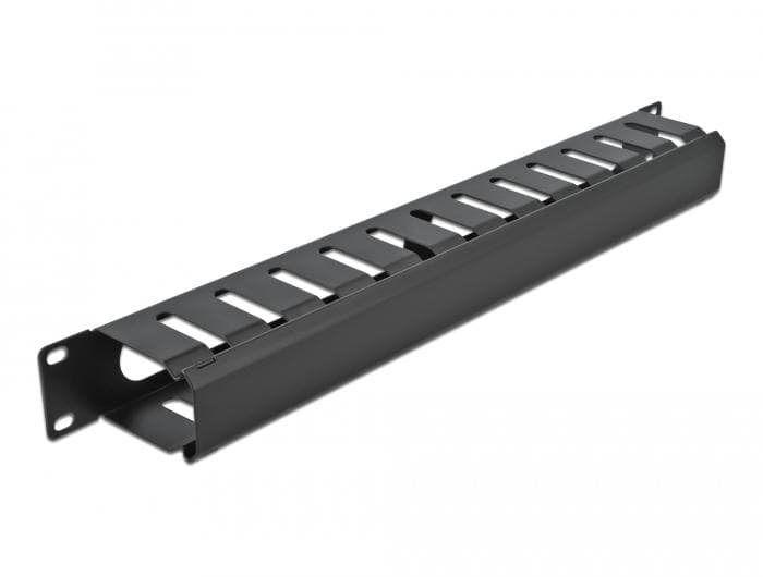 DELOCK - 19? Cable Management Routing Panel with 2 openings 1U black