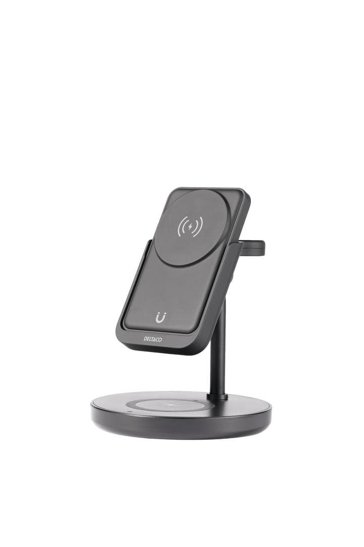 DELTACO - 3-in-1 magnetic wireless charger, detachable power bank