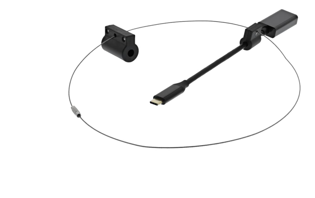 DELTACO - HDMI pigtail adapter ring, C, black