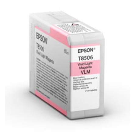 EPSON - Singlepack Vivid Light Magenta T85060N UltraChrome HD ink 80ml