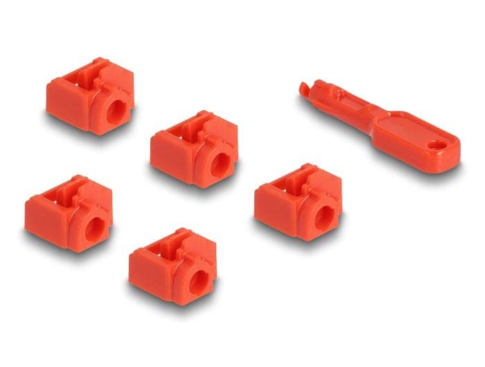 DELOCK - RJ45 Port Blocker Set for RJ45 jack 10 pieces