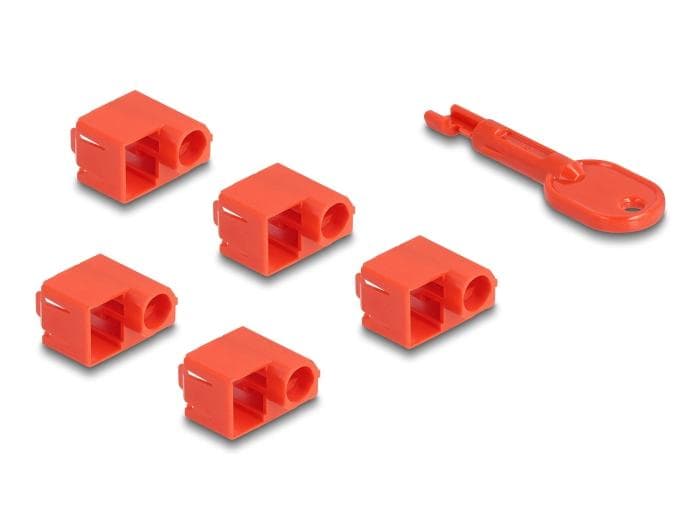 DELOCK - RJ45 Port Blocker Set for RJ45 plug 10 pieces