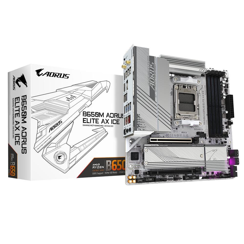 GIGABYTE - B650M AORUS ELITE AX ICE