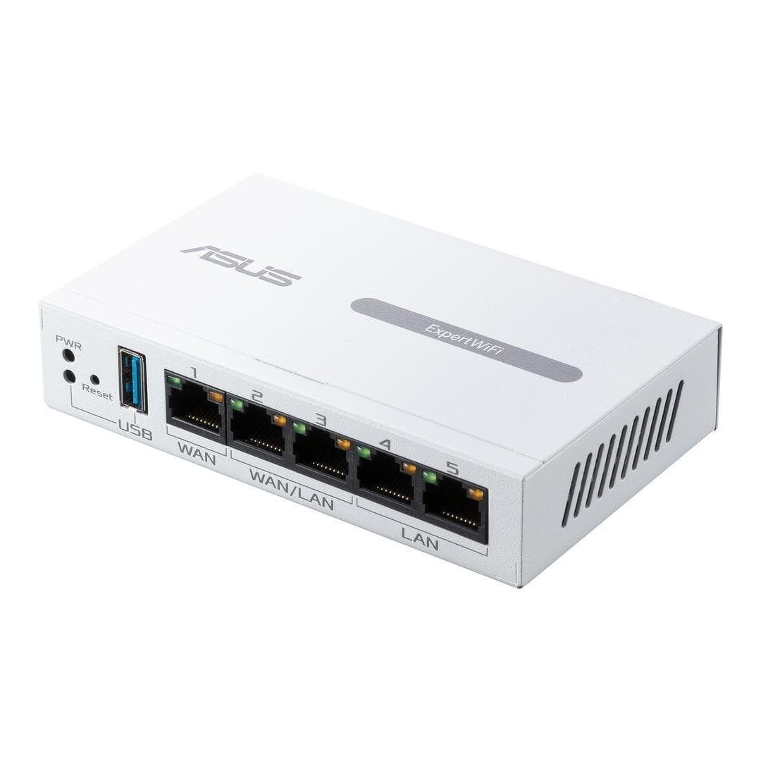 ASUS - ExpertWiFi EBG15 5-port Gigabit VPN Router w. Multi-WAN, Load Balance, Wall mountable