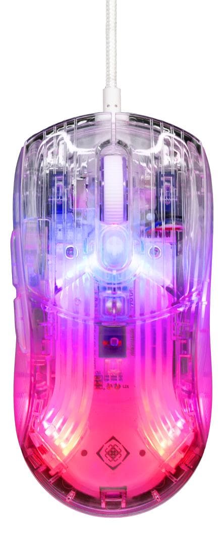 DELTACO - DM330 Transparent RGB Gaming Mouse, 1000 Hz, 3327 IC