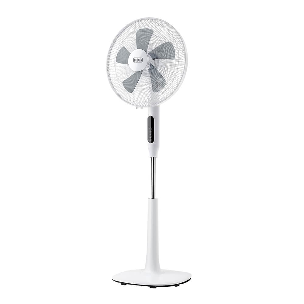 BLACK&DECKER - Pedestal Fan LED 5 Blades White