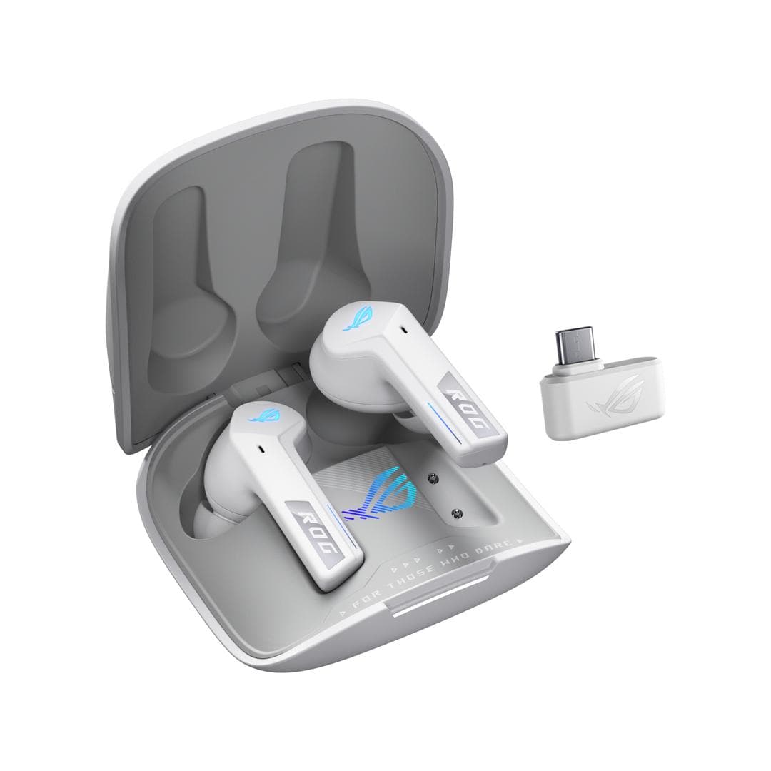 ASUS - ROG Cetra True Wireless SpeedNova Headphones - White