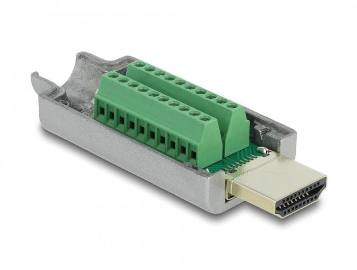 DELOCK - HDMI-A male to Terminal Block with Metal housing