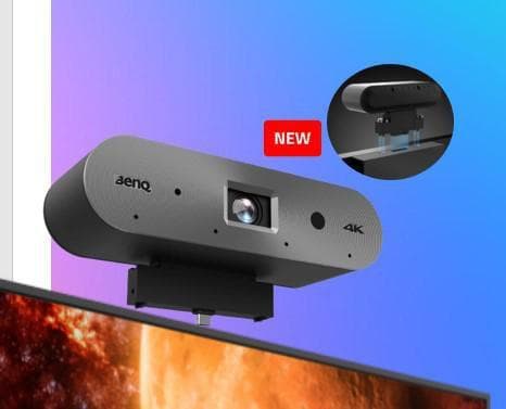 BENQ - DV01K | AI Camera for RP04 & RM04-series | 3840x2160 | 0x Opt. Zoom | 110Â° Fov. | Fixed Optic (EPTZ) Roomcamera | Grey