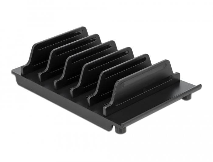 DELOCK - Device stand for 6 tablets or smartphones black