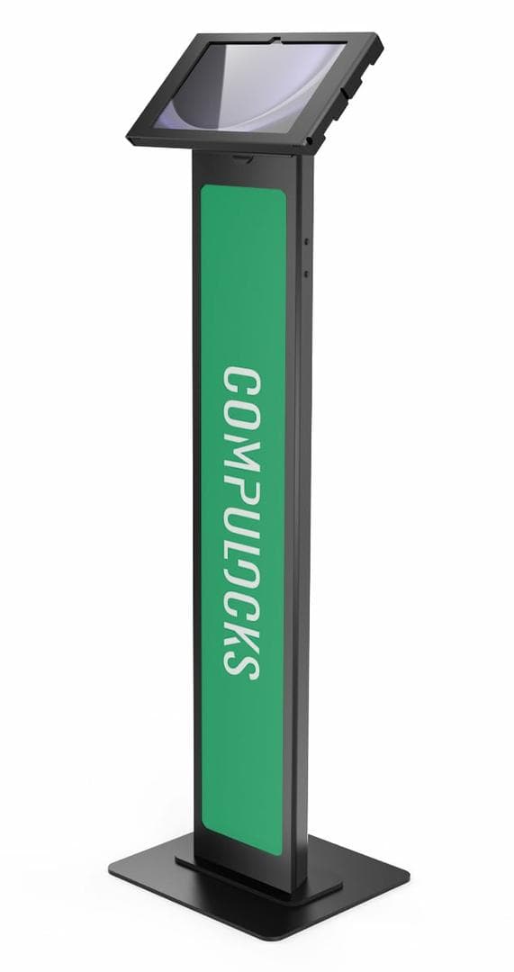 COMPULOCKS - K/GalaxyTabA9+ApexBrdblFloorStandBK