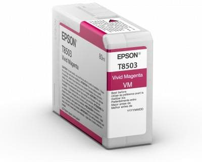 EPSON - Singlepack Vivid Magenta T85030N UltraChrome HD ink 80ml