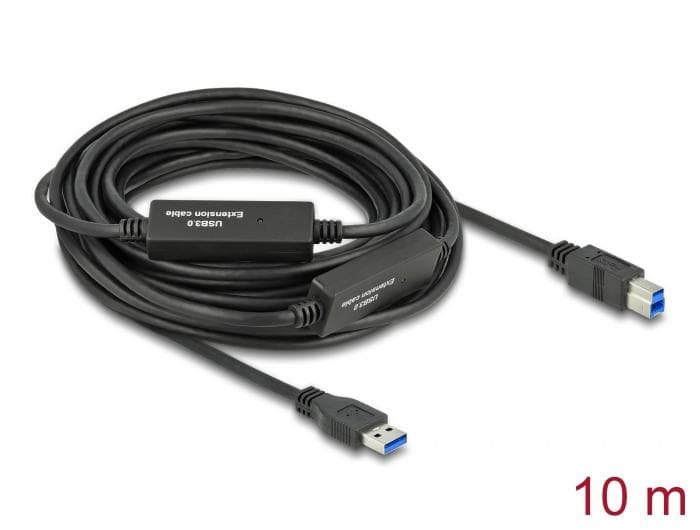 DELOCK - Active USB 3.2 Gen 1 Cable USB Type-A to USB Type-B 10 m