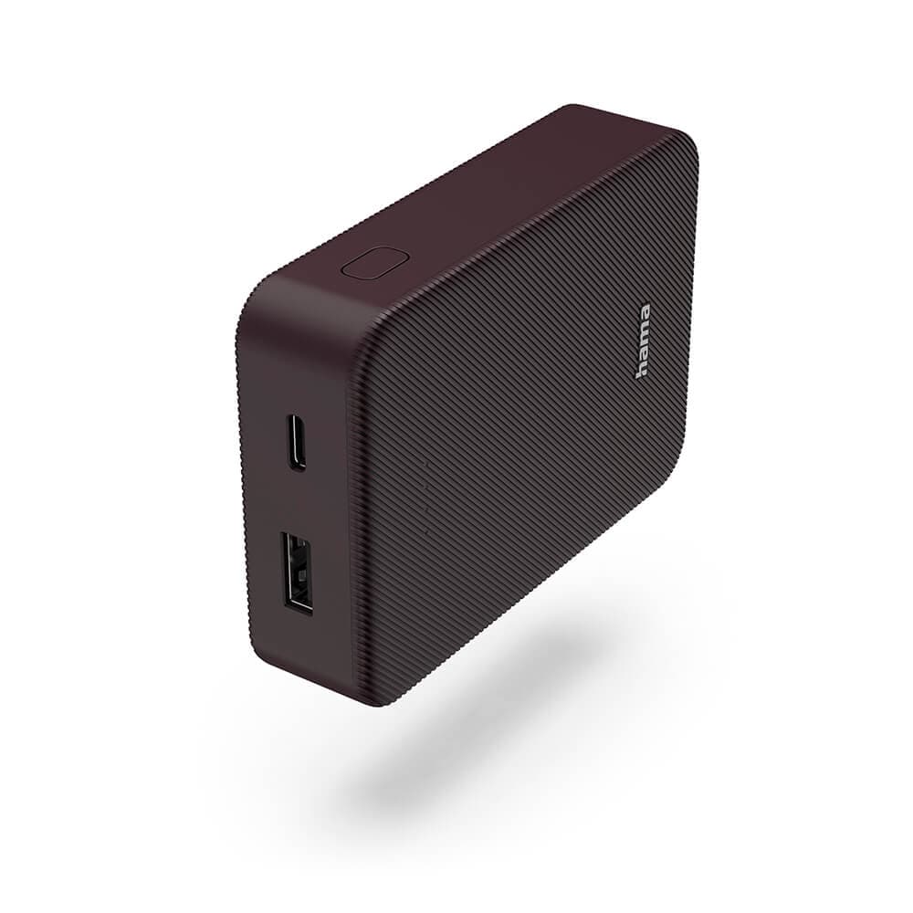 HAMA - Powerbank Colour 10 10000mAh USB-C+USB-A Plum