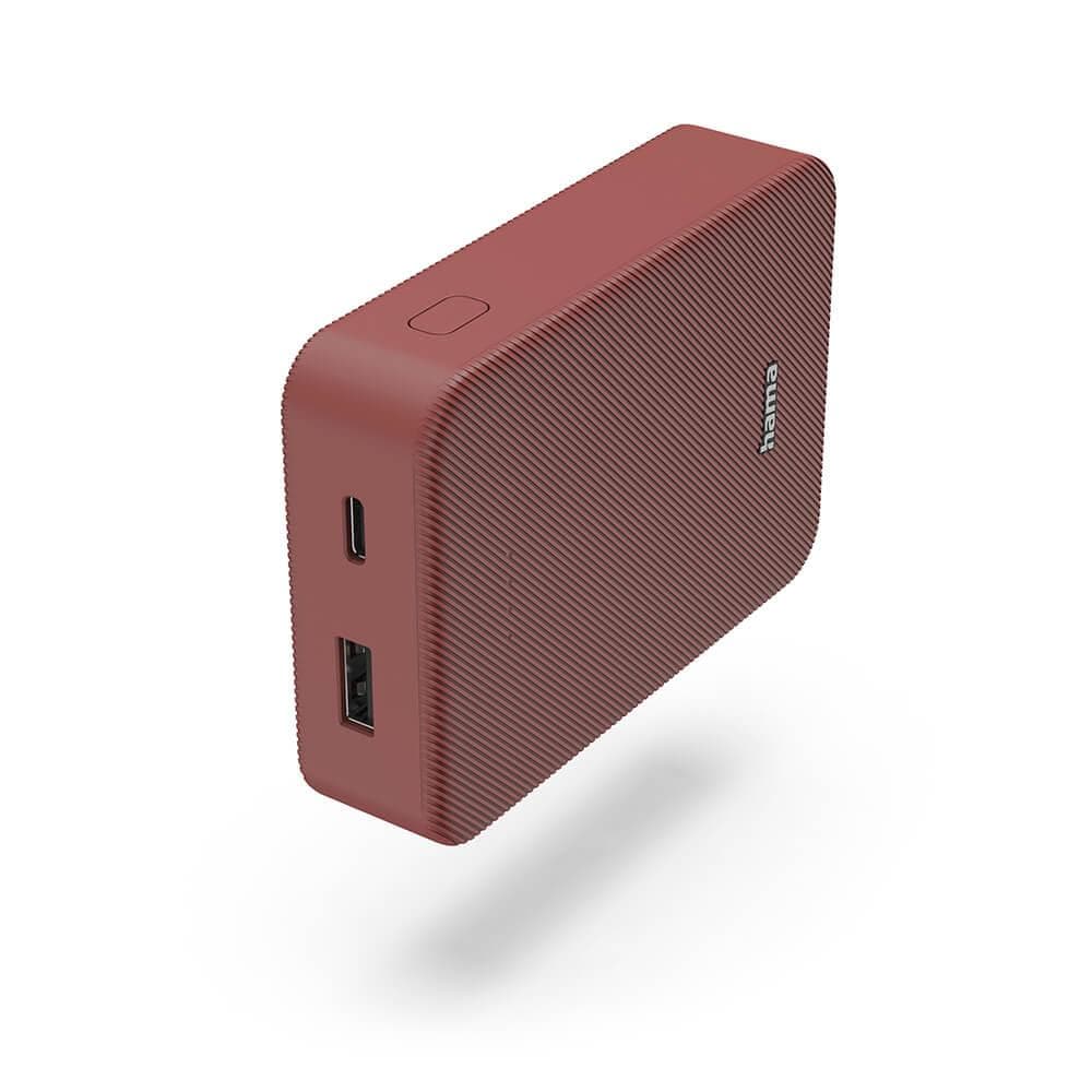 HAMA - Powerbank Colour 10 10000mAh USB-C+USB-A Red