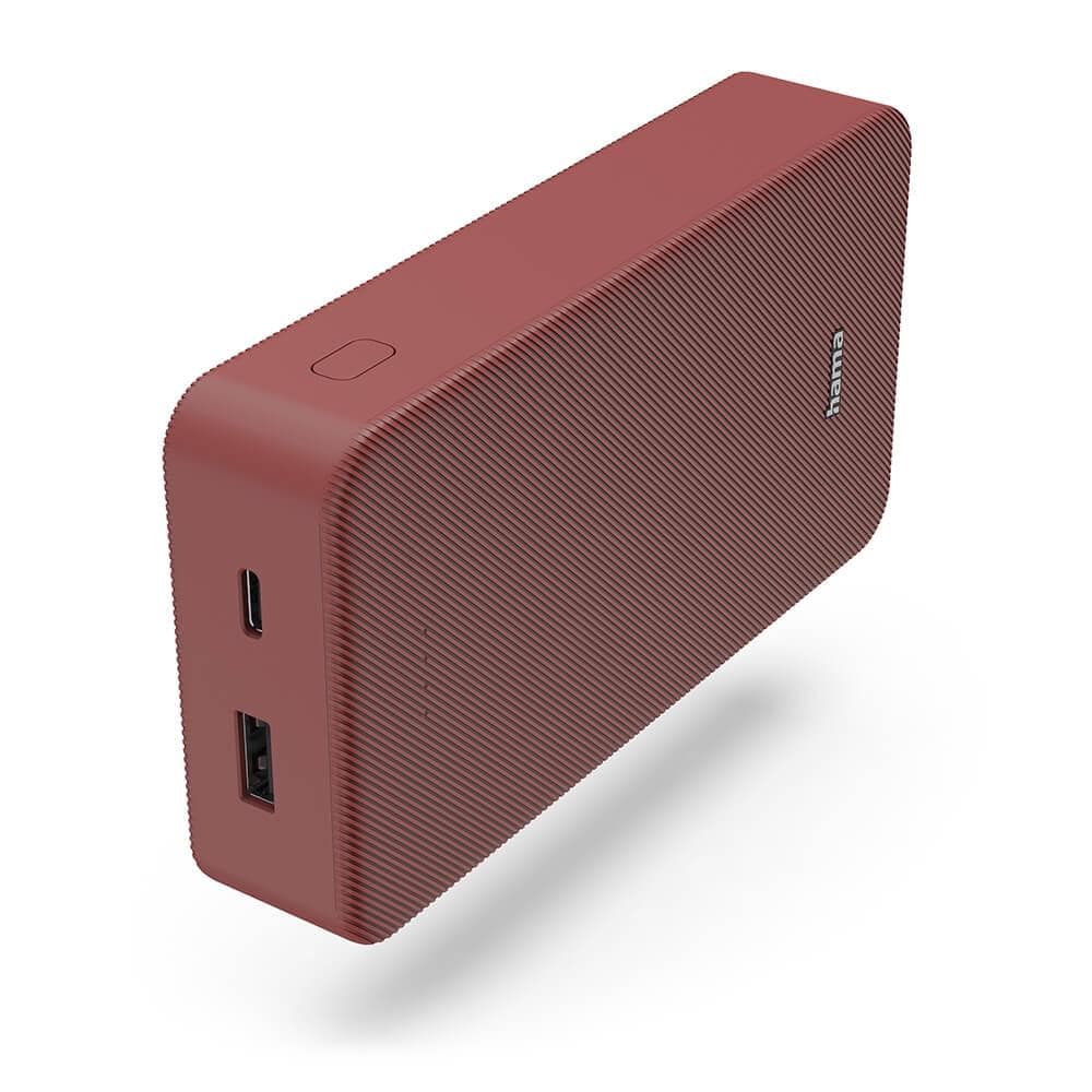 HAMA - Powerbank Colour 20 20000mAh USB-C+USB-A Red
