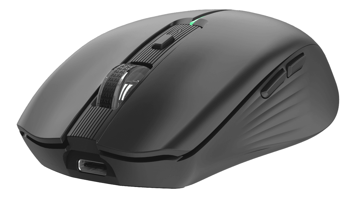 DELTACO - Silent Rechargeable Wireless Mouse with BT+2.4GHz Connection