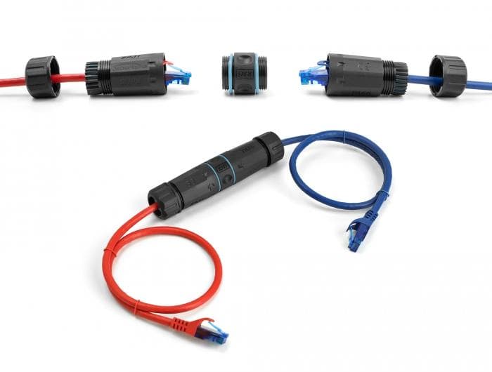 DELOCK - Cable Connector RJ45 RJ45 CAT6A IP68