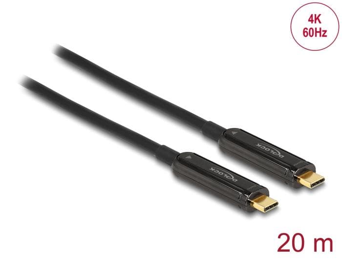 DELOCK - Active Optical USB-C™ Video Cable 4K 60 Hz 20 m