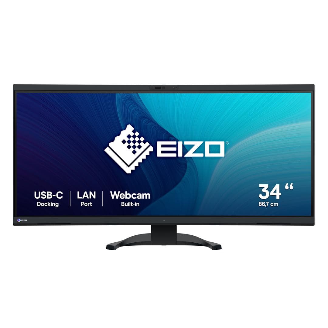 EIZO - EV3450XC-BK 34IN IPS BLACK 3440X1440 300CD/SQM 5MS 1000:1 2 LFD