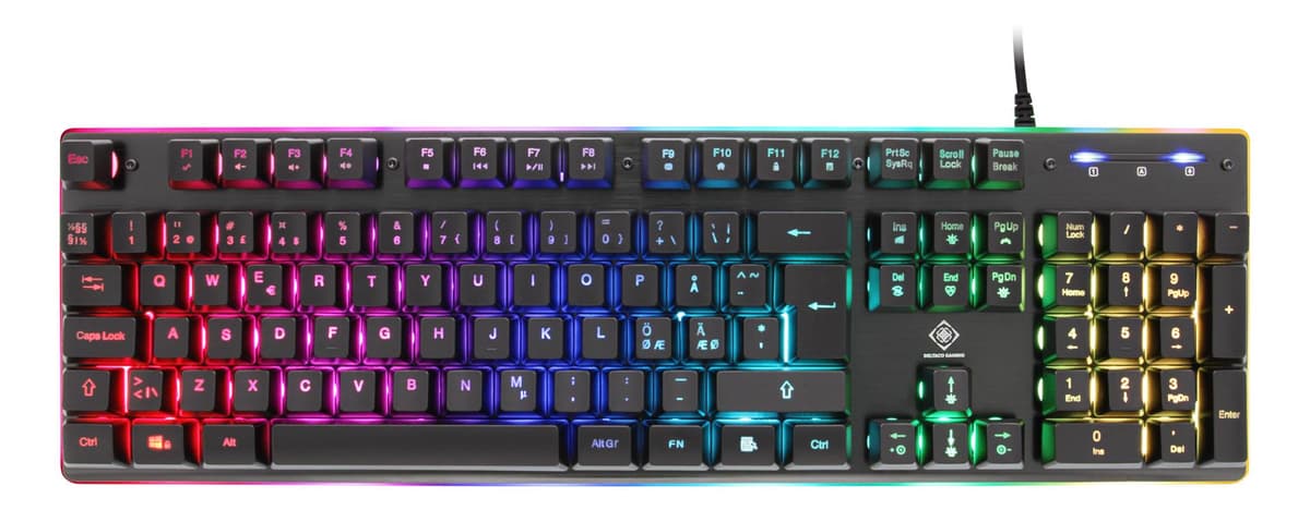 DELTACO - GAMING GAM-021-RGB Keyboard Membrane RGB Wired
